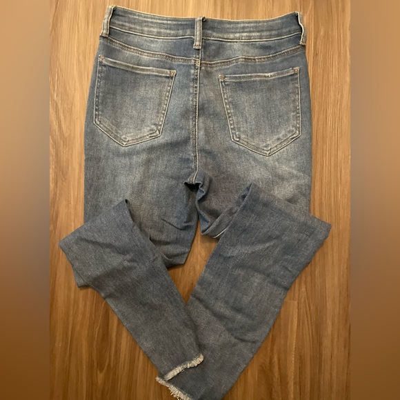 SO Blue Vintage Ankle Skinny High Rise Distressed Jeans size 9 - Picture 2 of 6